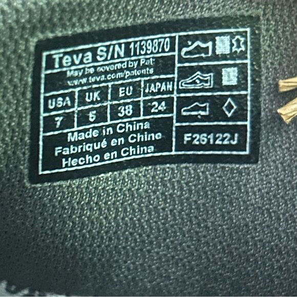 Teva Geotrecca RP Mid Waterproof Hiking Boot Black Gray Womens Size 7 - Picture 10 of 10